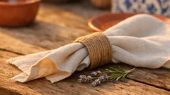 Como fazer argolas de guardanapo rústicas com rolos de papel higiénico e fio de juta