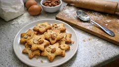 Estrelinhas de manteiga e amêndoa: bolachas simples e bonitas para dias festivos