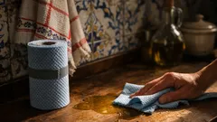 O pano de cozinha está a ser trocado por rolos reutilizáveis e faz sentido