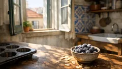 Muffins de mirtilo fofos: a receita rápida que não fica seca