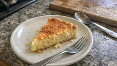 Tarte de coco húmida e dourada: receita simples para fazer em casa