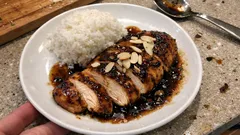 Frango marinado no forno com balsâmico e soja: suculento em 20 minutos