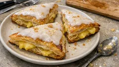 Jesuítas caseiros com creme de ovos: folhados estaladiços e cobertura no ponto