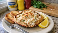 Sapateira cozida e recheada: cremosa, fresca e perfeita para dias quentes