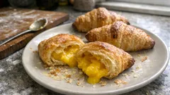 Croissants de ovos-moles: folhados, cremosos e com aroma de canela e limão