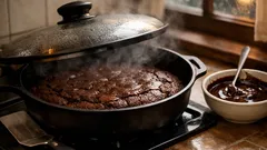 Brownie na frigideira: receita húmida e rápida, sem forno