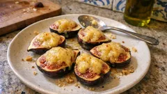 Figos gratinados com queijo da ilha: um petisco rápido e com ar de jantar especial