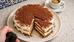 Delícia de bolacha Maria com café e mascarpone — sobremesa cremosa sem forno