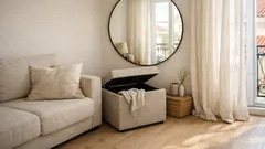 Como fazer uma divisão pequena parecer maior com regras simples de disposição de móveis