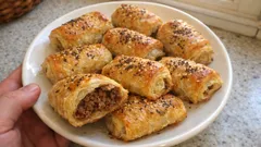 Folhadinhos de carne de novilho: o truque para ficarem altos, dourados e estaladiços