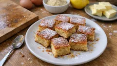 Quadradinhos de Alpiarça húmidos e fáceis — prontos a cortar em 25 minutos