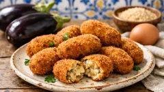 Croquetes de beringela com 3 ingredientes que salvam qualquer refeição