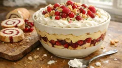 Trifle de Natal com frutos vermelhos: sobremesa fresca e elegante para a consoada