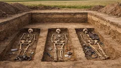 Descobertas na Hungria: três sepulturas intactas de 1.100 anos com moedas, armas e joias