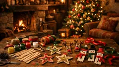 Como fazer enfeites de Natal com palitos de gelado e dar nova vida ao que tem em casa