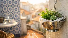 Transforme um cedilho num vaso suspenso: a ideia simples que está a conquistar varandas em 2026