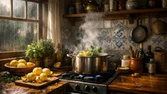 Ferver casca de limão com alecrim e manjericão: o truque simples para a casa cheirar a limpo