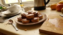 Queijadas de queijo fresco com chocolate: cremosas e perfeitas para o café