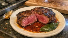 Posta Mirandesa mal passada com molho de pimentão-doce (passo a passo)