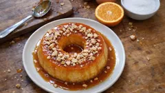 Pudim de laranja no forno com caramelo: cremoso e com um toque cítrico