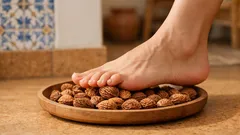 Como fazer um massageador de pés com caroços de pêssego em 10 minutos