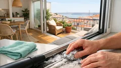 Como limpar os trilhos das janelas com papel de alumínio e acabar com a sujidade colada