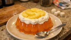 Pudim frio de ananás com gelatina de laranja: cremoso e fácil de desenformar