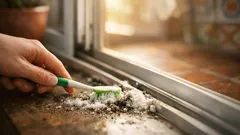 O truque do bicarbonato que deixa os trilhos das janelas a deslizar como novos