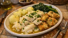 Bacalhau cozido especial de Natal: a travessa caseira que sabe mesmo a consoada