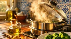 Como cozinhar brócolos para manter mais nutrientes: o método do vapor que resulta sempre
