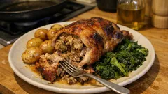 Capão à Freamunde no forno: o clássico português que fica tenro e bem recheado