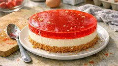 Tarte de bolacha com gelatina: sobremesa fresca, firme e perfeita para fazer de véspera