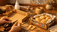 Transforme um pedaço de cartão numa cesta de pão rústica em menos de 1 hora