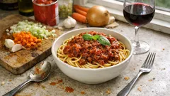 Esparguete à bolonhesa caseiro com molho bem apurado — passo a passo que resulta sempre