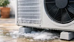 Bomba de calor com gelo no exterior: o que é normal no inverno e o que já é alerta