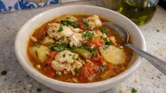 Caldeirada à pescador em camadas: peixe macio e molho perfeito para molhar o pão