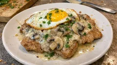 Escalopes de vitela com vinho do Porto e cogumelos — molho rápido na frigideira