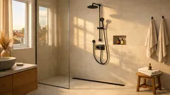 Cabine de duche aberta: o guia prático para remodelar a casa de banho sem degraus