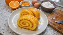 Torta de laranja tradicional: fofa, húmida e fácil de enrolar (sem rachar)