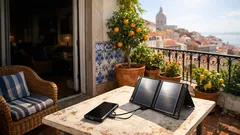 Carregador solar portátil: a solução simples para carregar o telemóvel quando falta a luz