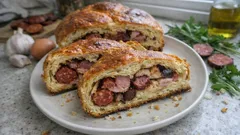 Folar transmontano salgado: massa fofa e recheio generoso para a mesa de Páscoa