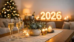 Decoração de passagem de ano 2026: ideias minimalistas e elegantes para uma casa com atmosfera