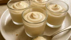 Mousse de gengibre e baunilha: cremosa, leve e perfeita em copos individuais