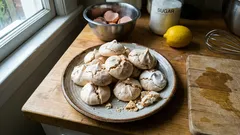 Suspiros caseiros bem brancos e crocantes: receita simples que resulta sempre