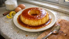 Pudim de ovos cremoso no forno: calda no ponto e banho-maria sem falhas