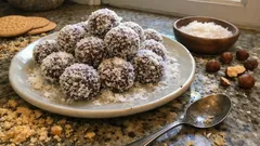 Bolas de neve com bolacha Maria e creme de chocolate: simples e sempre vistosas