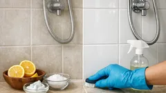 Azulejos da casa de banho sem calcário em 10 minutos com 2 misturas caseiras