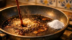 Como limpar uma frigideira queimada com refrigerante e bicarbonato sem riscar