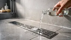 Porque deve deitar vinagre branco na grelha do ralo da casa de banho