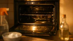 Como limpar o forno elétrico e eliminar o cheiro a gordura com vinagre e bicarbonato